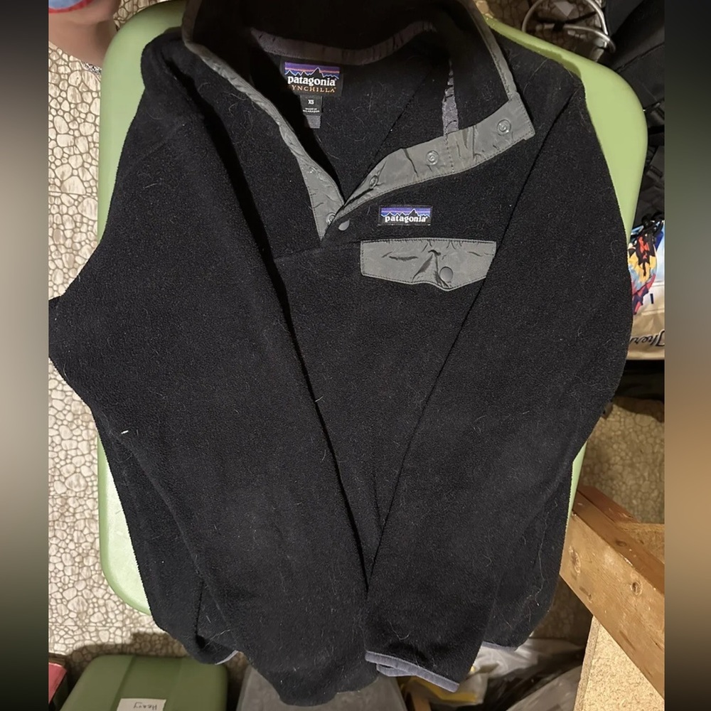 Patagonia Women’s Synchilla Snap-T Fleece Pullover Black Size XS